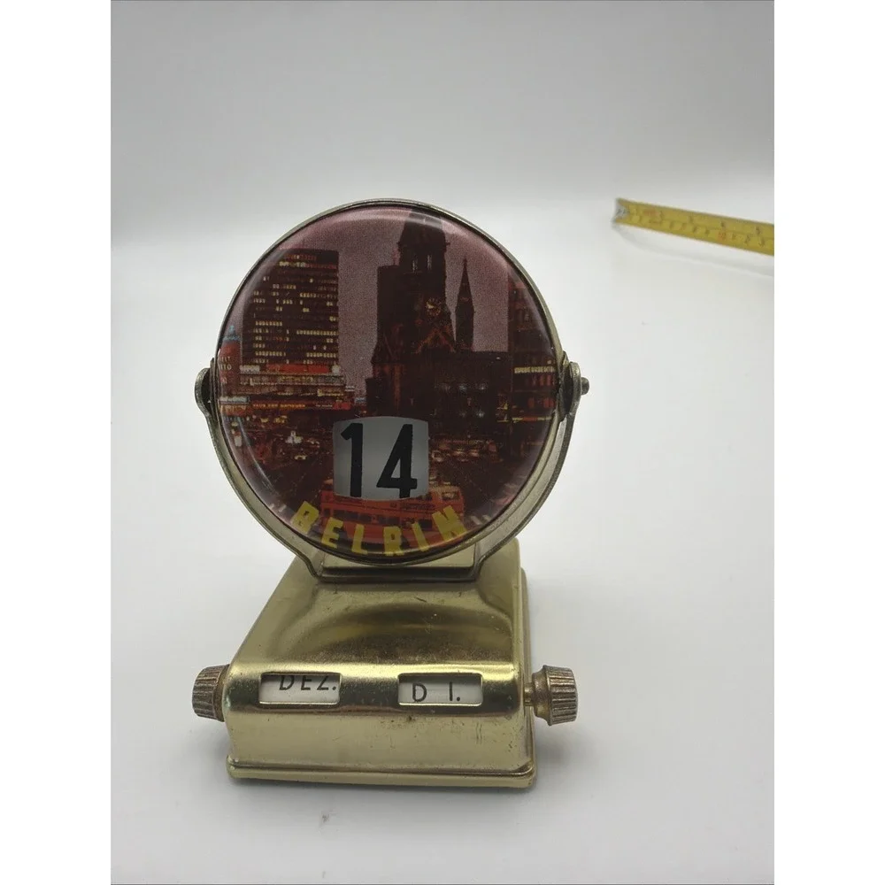 Two Vintage Berlin Germany Perpetual Desk Calendars Bear Souvenir West Berlin